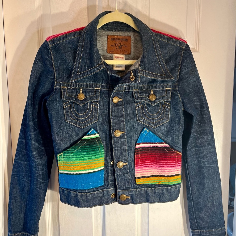True religion, Jada Baja Retro denim jacket, size medium